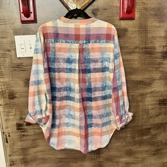 Anthropology Isabella Sinclair plaid top - Picture 2 of 7